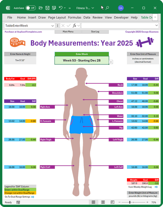 Body Measurement Tracker