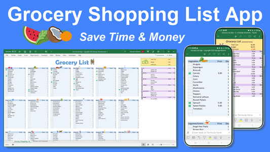 iPhone Android Grocery List App