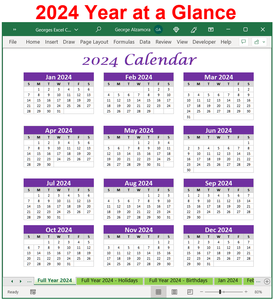 2024 Calendar Xls - April 2024 Calendar With Holidays