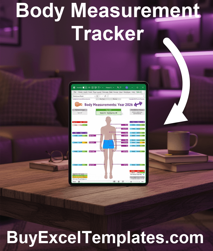 Body Measurement Tracker Spreadsheet