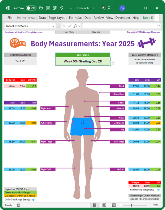 Body Measurement Tracker