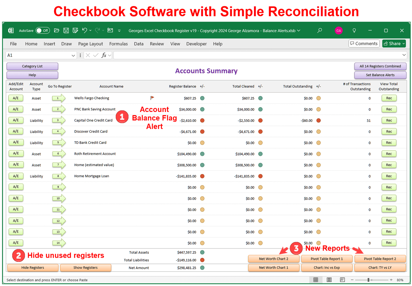 Checkbook Software With Simple Reconciliation