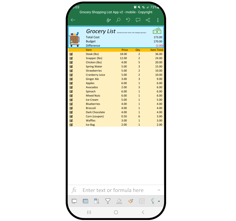 Grocery Shopping App with Food Budget: Save Time & Money at the Store ...