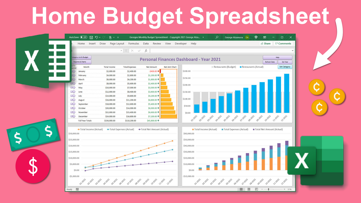 About Us: Spreadsheet and Excel Templates by George Alzamora ...