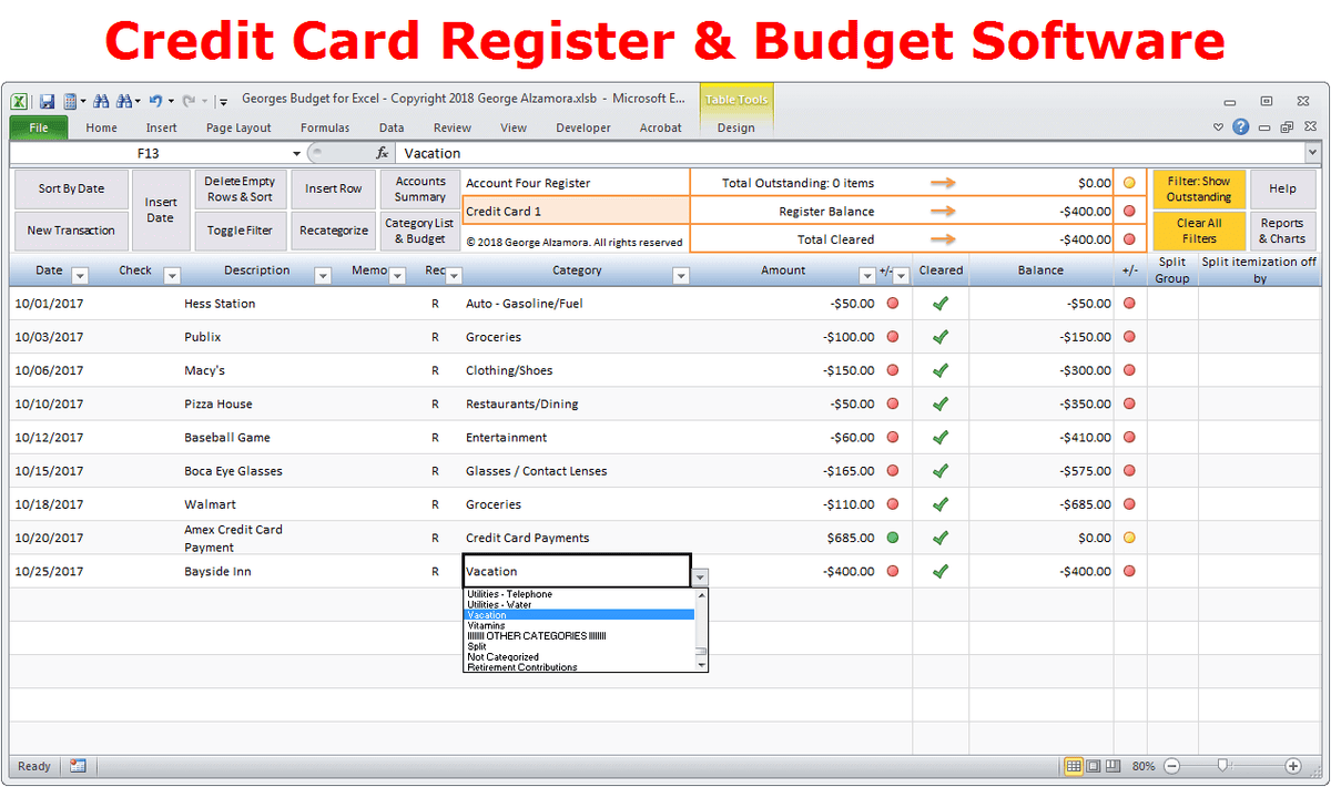 Spreadsheet Server Register Add In Excel Budget Spreadsheet and Checkbook Register Software (2026)