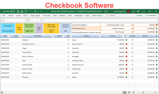 simple checkbook software